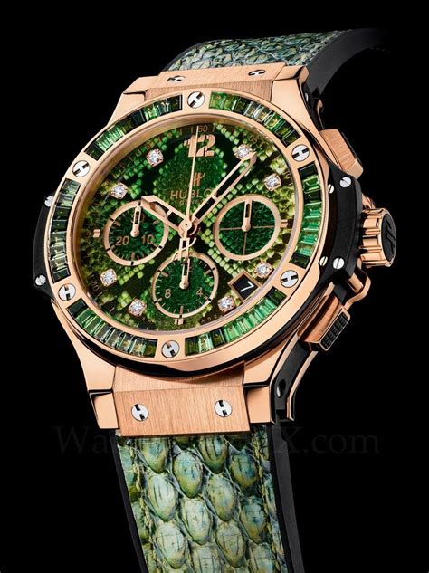 hublot green python watch